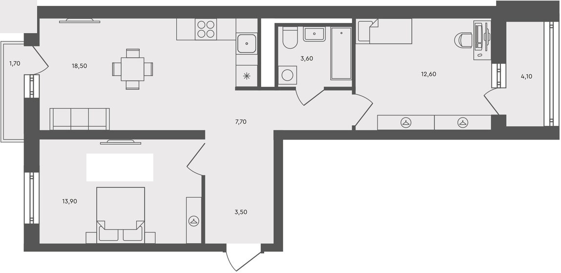 2-комнатная квартира